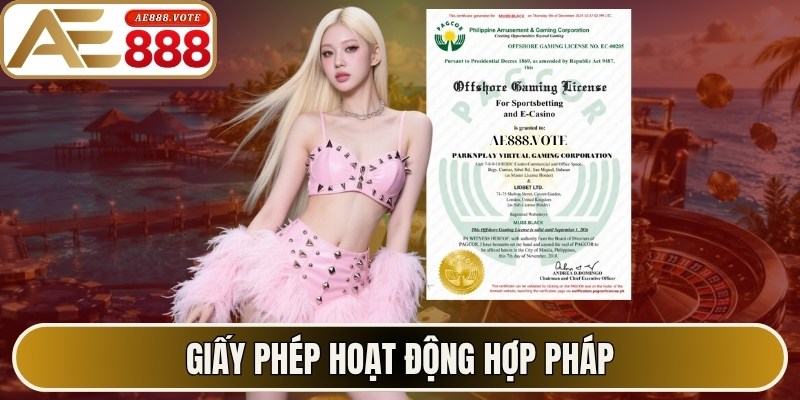 Giấy phép hoạt động hợp pháp