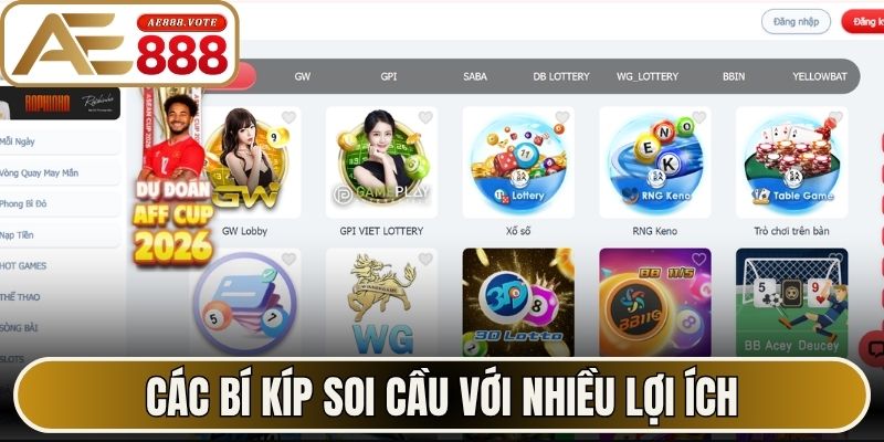 Các bí kíp soi cầu với nhiều lợi ích