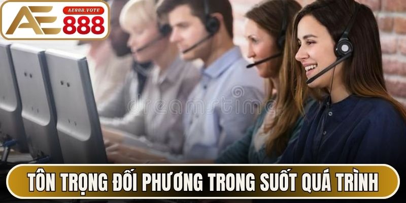Tôn trọng đối phương trong suốt quá trình trao đổi 