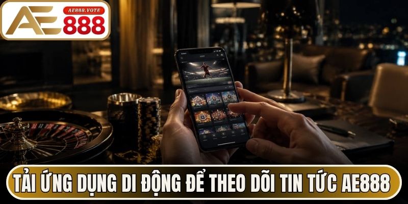 Tải ứng dụng di động để theo dõi tin tức AE888 nhanh